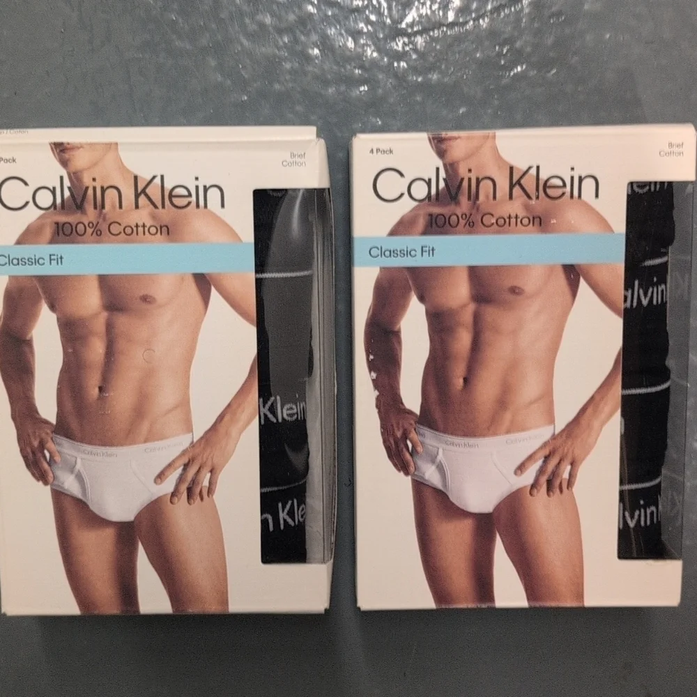 Calvin Klein Men's Black Cotton Briefs 2 4pks